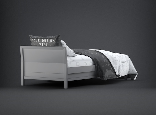 PSD single bedding mockup