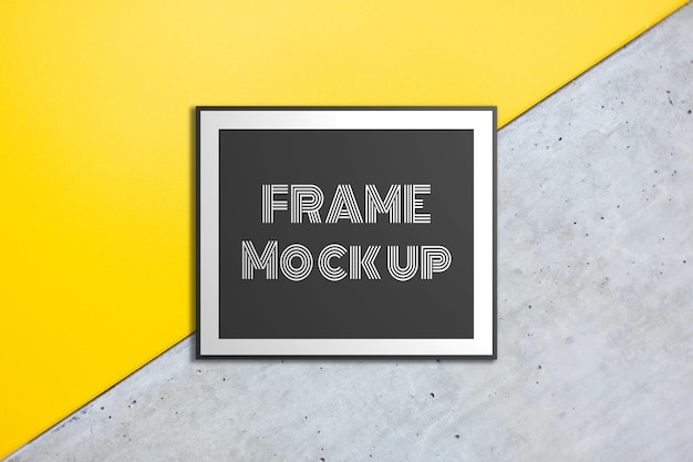 Single flat frame mock up