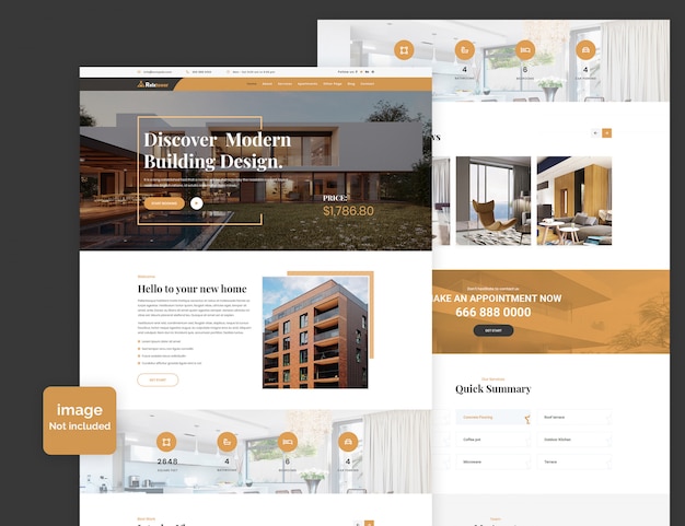 Single Property Real Estate PSD Template