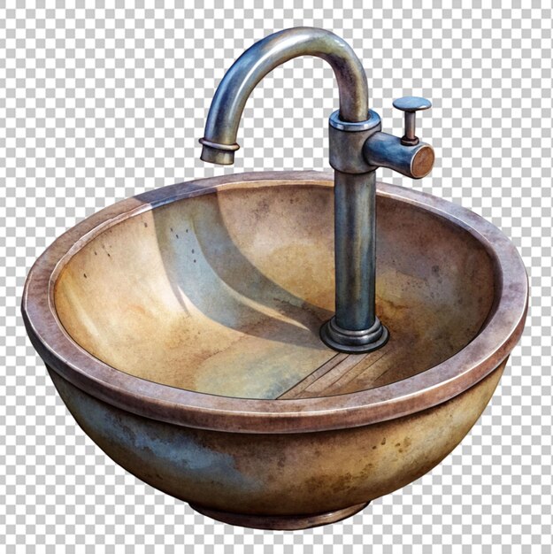 PSD sink isolated on a transparent background