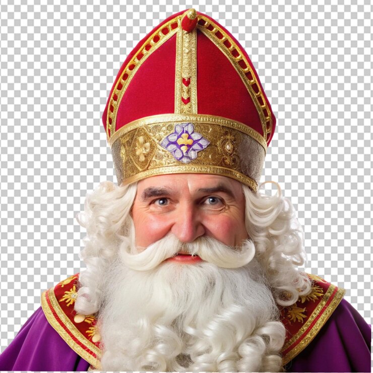 PSD sinterklaas on transparent background