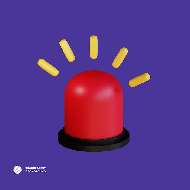 Sirenes 3D pictogram illustratie
