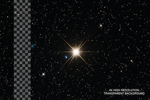 PSD sirius star a1v main sequence captivatingly distant on transparent background