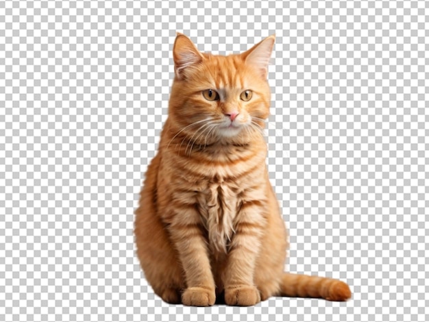 Sitting ginger kitten png