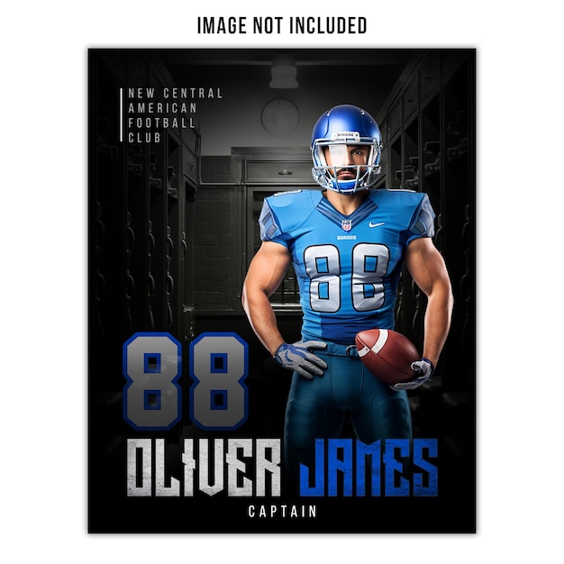 Sjabloon American Football-flyer