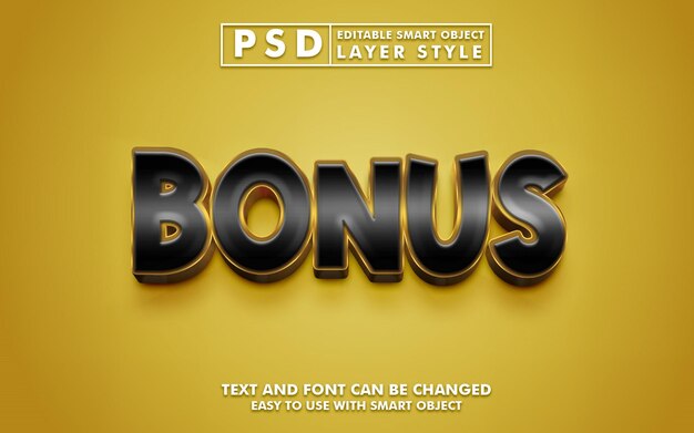 PSD sjabloon met bonusteksteffect premium psd