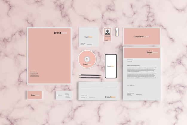 Sjabloon voor briefpapier mockup