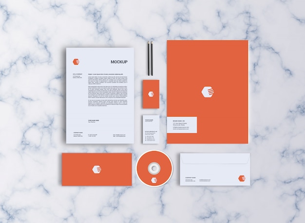 Sjabloon voor briefpapier mockup