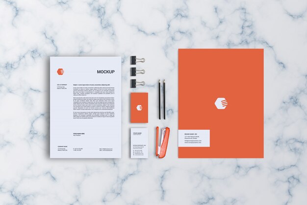 Sjabloon voor briefpapier mockup