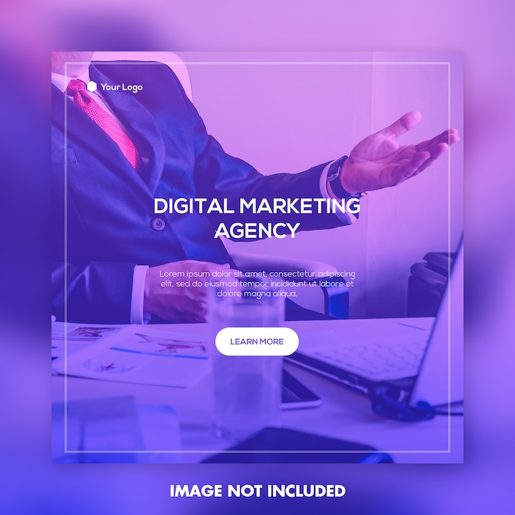 PSD sjabloon voor creatief reclamebureau bedrijfsbevordering
