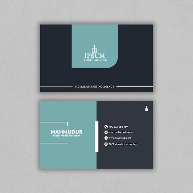 sjabloon voor het ontwerpen van visitekaartjes