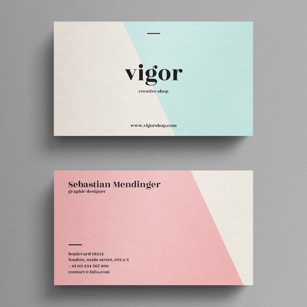 Sjabloon voor modern visitekaartjes