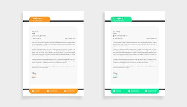 Sjabloon voor modern zakelijke briefpapier