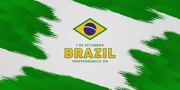 Sjabloon voor spandoek van de onafhankelijkheidsdag van brazilië