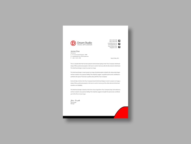 Sjabloonontwerp voor briefhoofd