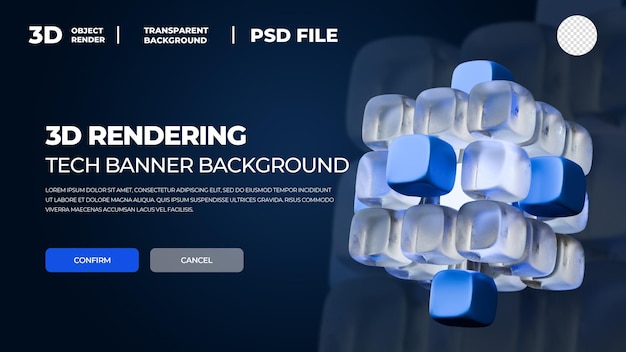 Skabelon til 3D-teknologiplakat