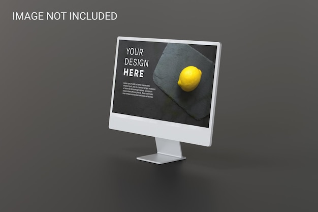 Skærm mockup højre vinkel