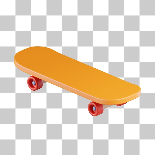 Skateboard 3d pictogram