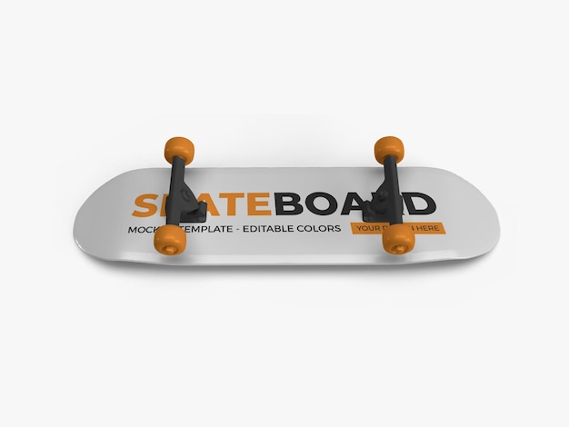 PSD skateboard mockup design geïsoleerd