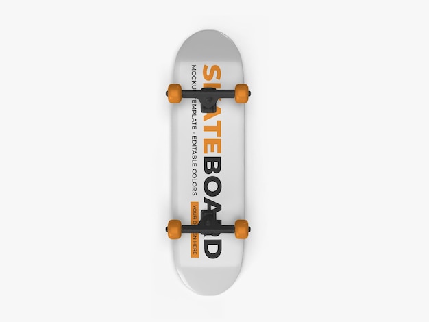 Skateboard mockup design isolato