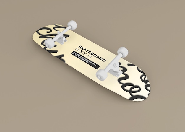 Progettazione di mockup di skateboard isolato