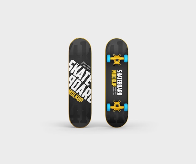 PSD skateboard mockup psd sjabloon