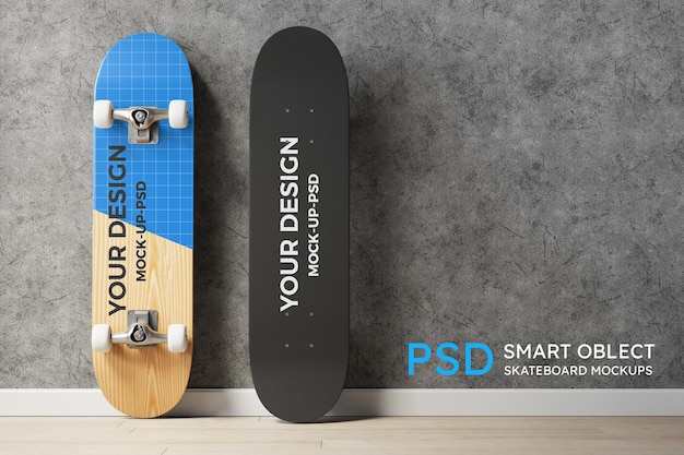 Skateboard mockup