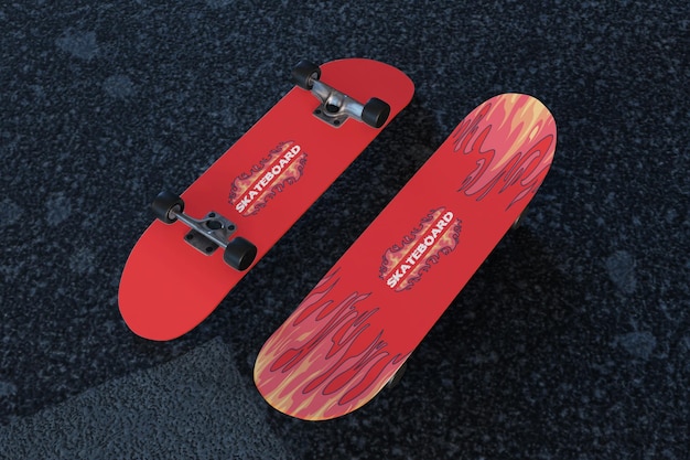 Skateboard mockup