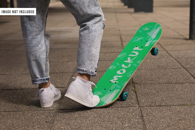 PSD mockup di skateboard