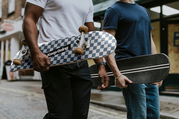 Skateboard mockups aanpasbaar sportproduct psd