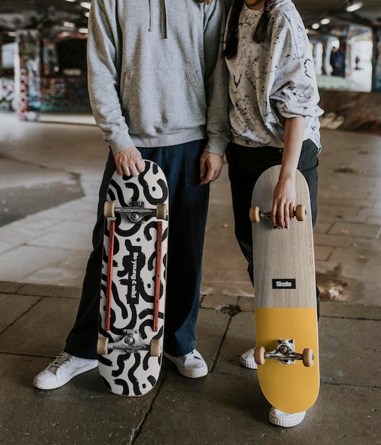 skateboard mockups psd customizable sport product