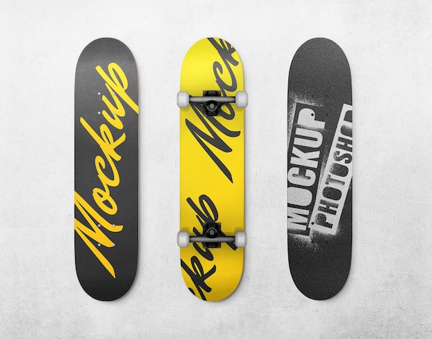 PSD mockup realistico di skateboard