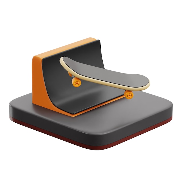 Skateboard Sports Activity Sport Activity Different Sport 3D Illustrations