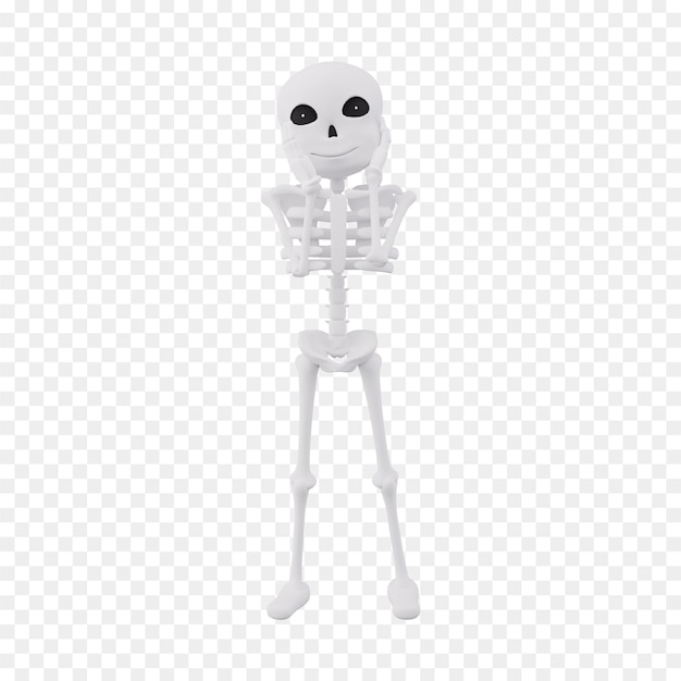 PSD Скелет скелета на прозрачном фоне, хэллоуин скелет png скачать