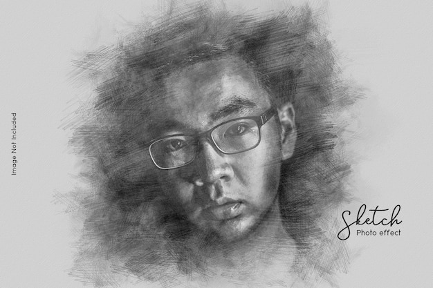 PSD sketch photo effect