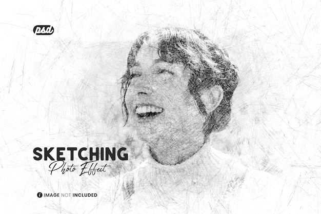 PSD sketching photo effect