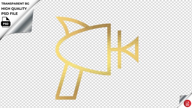 PSD skewer gold texture vector icon psd transparent