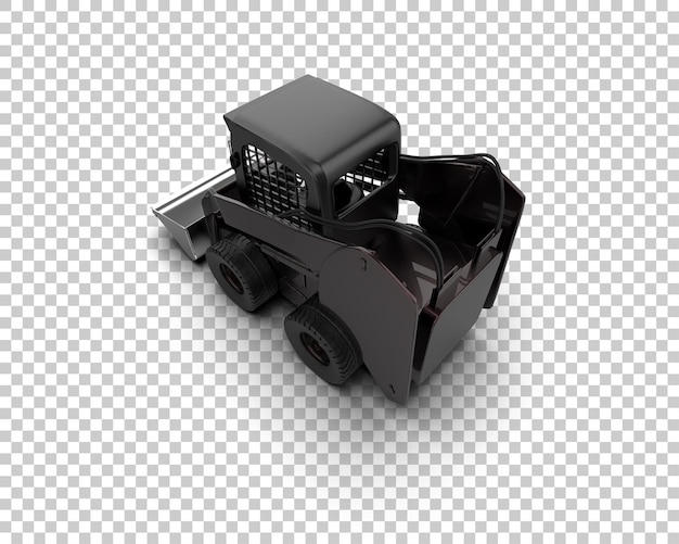 PSD skid steer isolato sullo sfondo illustrazione di rendering 3d