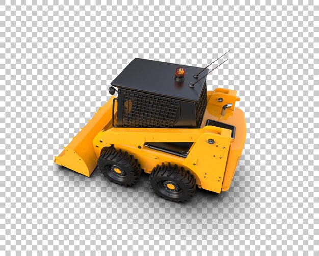 PSD skid steer isolated on background 3d rendering illustration