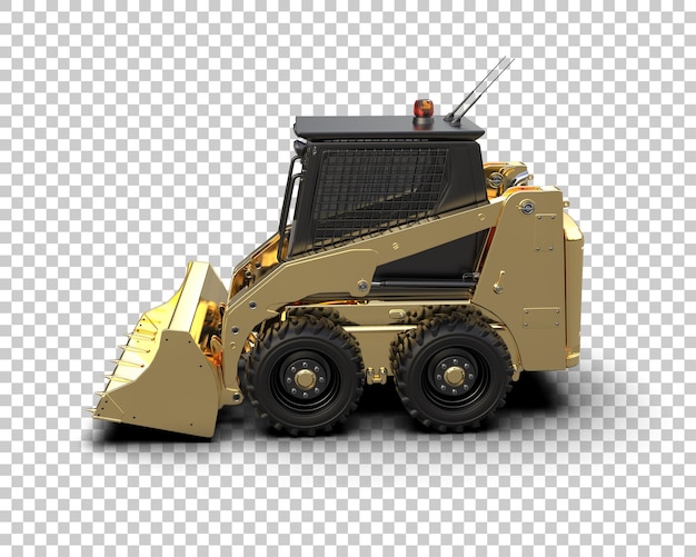 Skid steer isolated on background 3d rendering illustration