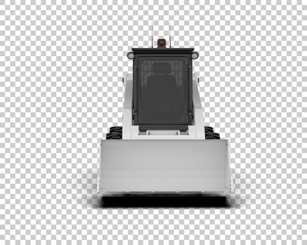 PSD skid steer izolowany na tle ilustracji renderingu 3d