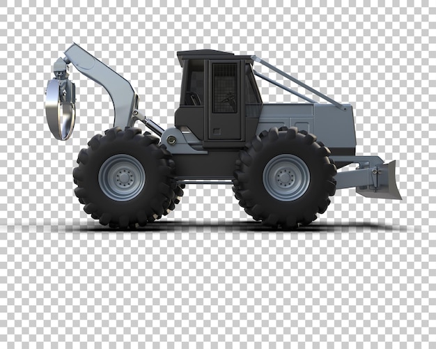 PSD skidder isolato sullo sfondo illustrazione di rendering 3d