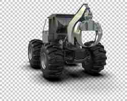 PSD skidder isolated on background 3d rendering illustration