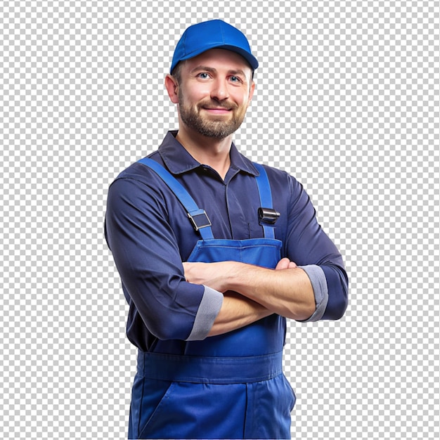 PSD skillful worker on transparent background