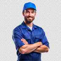 PSD skillful worker on transparent background