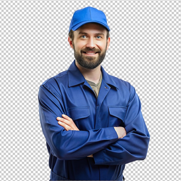 PSD skillful worker on transparent background