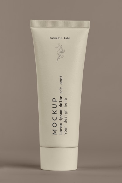 PSD skin care cosmetic tube mockup