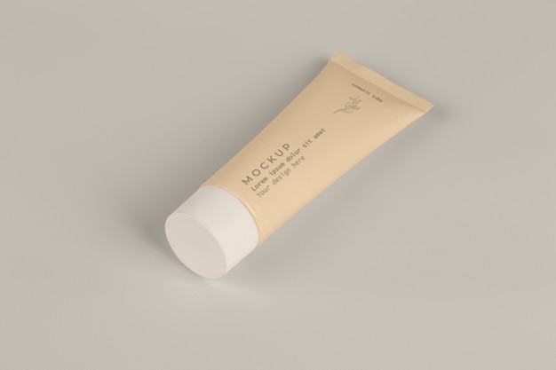 Skin care cosmetic tube mockup