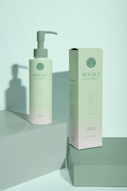 skin care packaging mockup