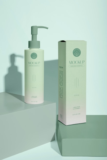 PSD skin care packaging mockup